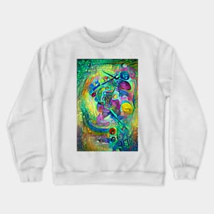 Green Flames Crewneck Sweatshirt